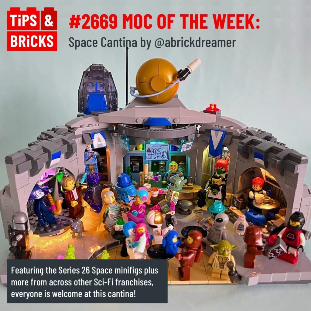 MOC OF THE WEEK: Space Cantina by @abrickdreamer